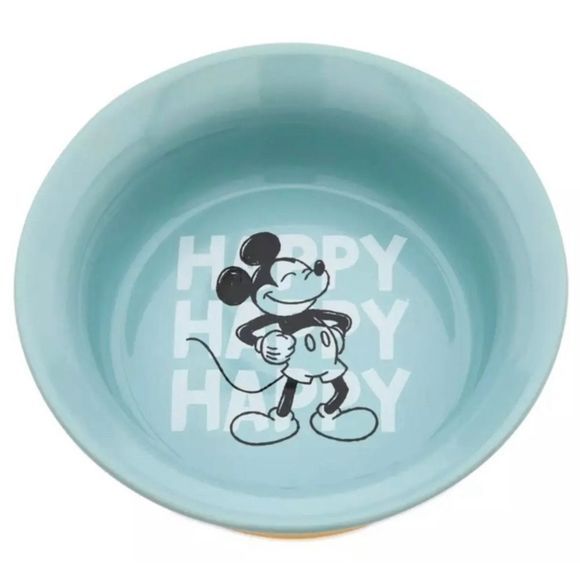 Disney Other - Disney Mickey Mouse Stoneware Pet Bowl Happy Cat Dog Food Water